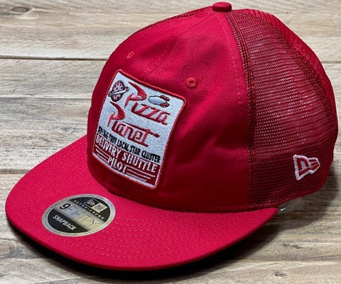 New Era 9Fifty Trucker Cap Disney Toy Pizza Planet Red 12043552