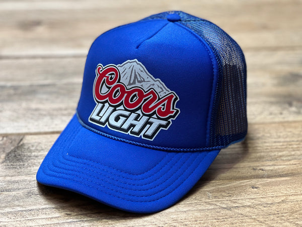 WEBIG Trucker Cap Silver Bullet Curved Bill Royal Blue Rockies 10267392