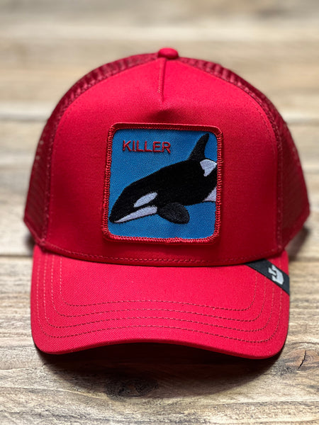 Goorin The Farm trucker cap collection Killer Whale Red 1010626 One Size