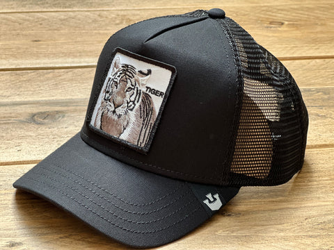 Goorin The Farm trucker cap collection The White Tiger Black 1010392 One Size