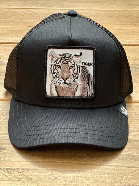 Goorin The Farm trucker cap collection The White Tiger Black 1010392 One Size