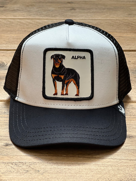 Goorin The Farm trucker cap collection - Alpha Dog White 1010214 One Size