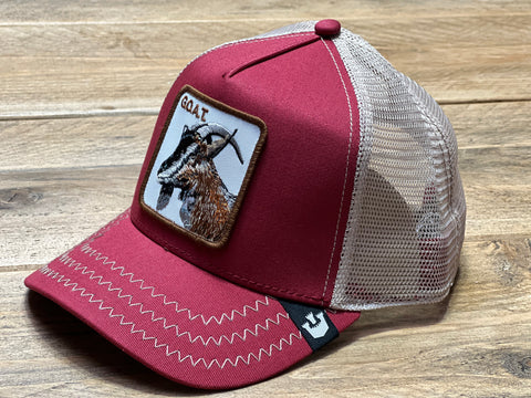 Goorin The Farm Trucker cap collection The Goat Red 1010385 One Size