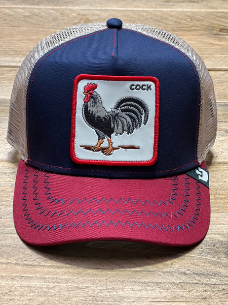 Goorin The Farm trucker cap collection The Cock Navy 1010378-NVY One Size