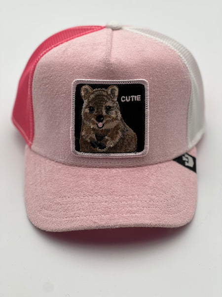 Goorin The Farm trucker cap collection Smile More Pink 1010355-PINK One Size