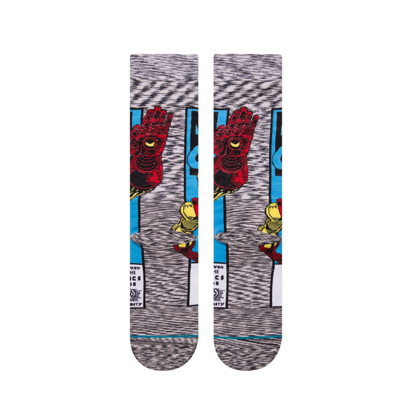 Stance Iron Man Comic Socks M546D18IRO-GRY- Medium