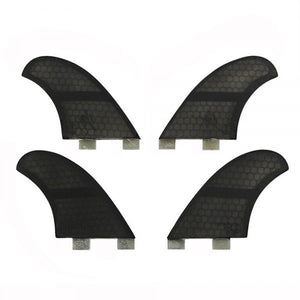 Captain Fin -  Mc Callum Twin tab - Quad Fins - Black -CFINQJM