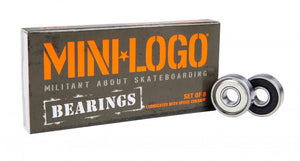 Mini Logo Bearings 8mm pack of 8 MIN-BEA-0001