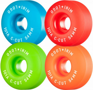Mini Logo Wheels C-Cut 2 101a Assorted 54mm 4 pack MIN-SKW-1074