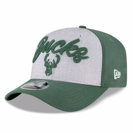 New Era Milwaukee Bucks NBA Draft Grey 9Fifty cap 60003072