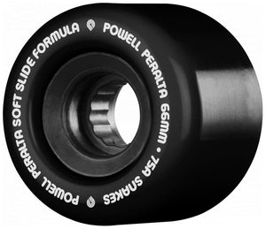 Powell Peralta Wheels Snake  75A SSF Black 66mm Pack of 4