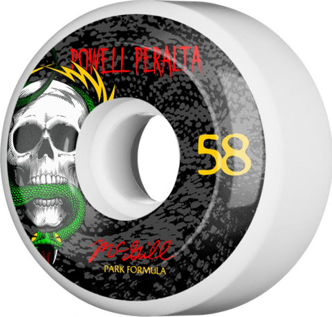 Powell Peralta Wheels McGill Snake PF White 58mm 4pk POW-SKW-1030