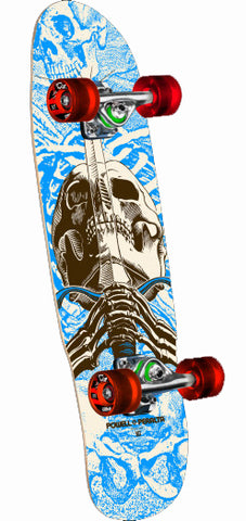 Powell Peralta Mini Skull and Sword Assembly 8" x 30" Blue POW-COM-0370