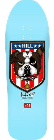 Powell Peralta reissue Deck Frankie Hill Bulldog Light Blue 10" POW-SKD-0833