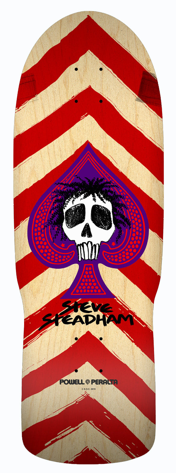 Powell Peralta reissue Deck Steadham Spade red/white 10" POW-SKD-0759