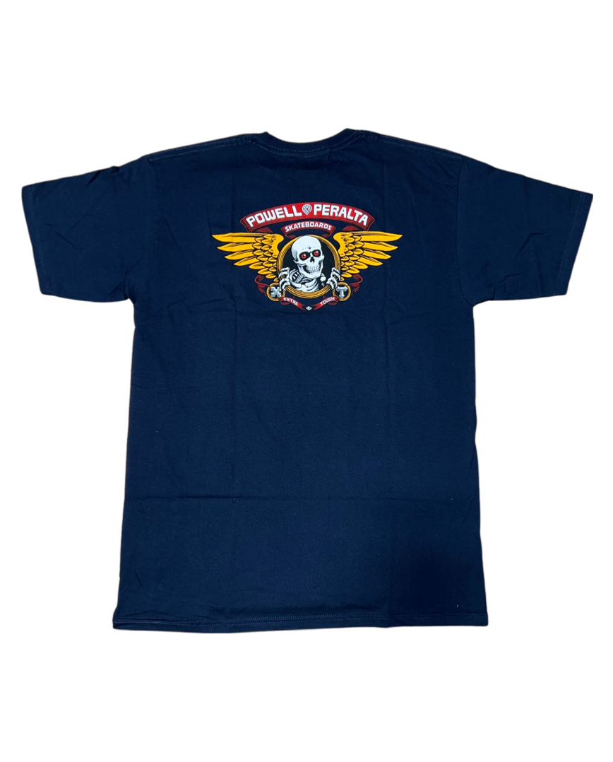 Powell-Peralta Winged Ripper T-Shirt Navy CTMPPCWRN