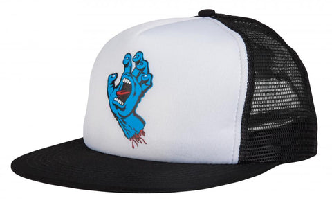 Santa Cruz Classic Screaming Hand Adult White/Black Cap