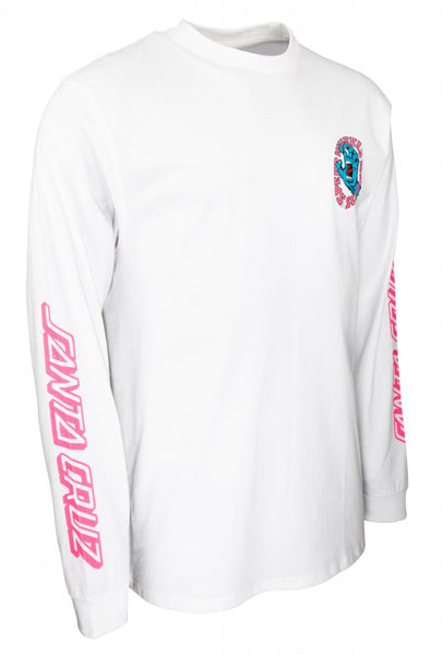 Santa Cruz  Long Sleeve T-shirt  SW Scream White