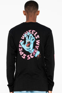 Santa Cruz  Long Sleeve T-shirt  SW Scream Black