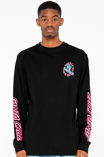 Santa Cruz  Long Sleeve T-shirt  SW Scream Black