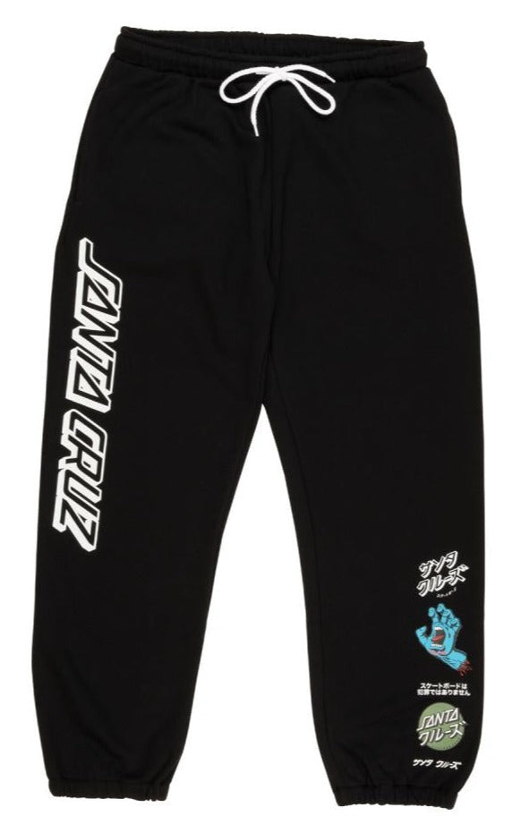 Santa Cruz Mix Up Crime Joggers Sweat Pants Black SCA-PNT-050