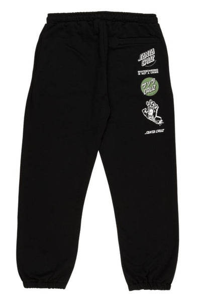 Santa Cruz Mix Up Crime Joggers Sweat Pants Black SCA-PNT-050