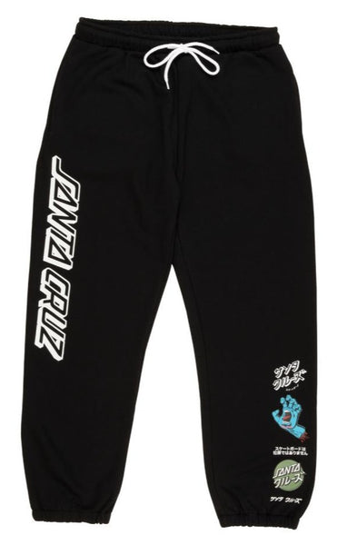 Santa Cruz Mix Up Crime Joggers Sweat Pants Black SCA-PNT-050