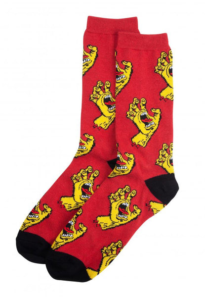 Santa Cruz Multi Hand Socks (2 Pack)  Ketchup / Dill Green SCA-SCK-0301
