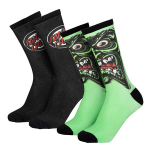 Santa Cruz Socks Roskopp Face 2 pack UK 8-11 SCA-SCK-0365