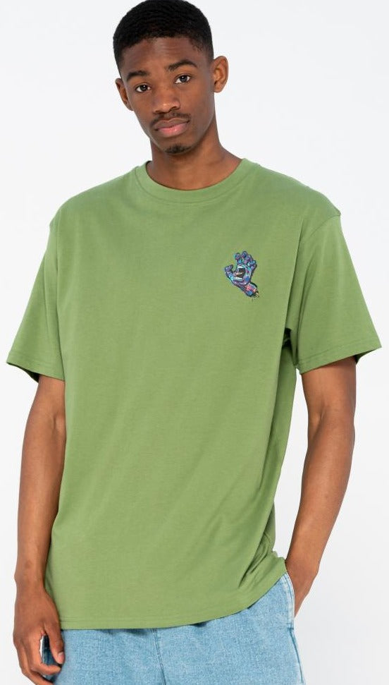 Santa Cruz T-Shirt Growth Hand Dill Green SCA-TEE-667