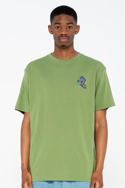 Santa Cruz T-Shirt Growth Hand Dill Green SCA-TEE-667