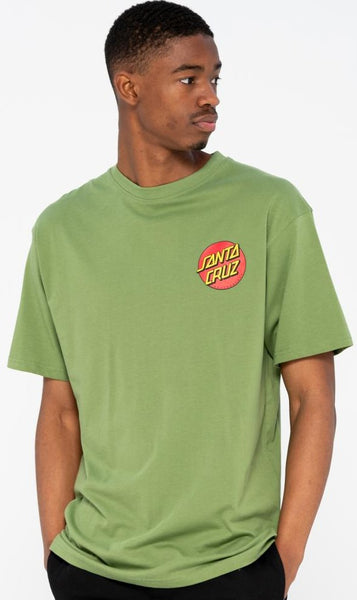 Santa Cruz T-Shirt Classic Dot Chest Dill Green SCA-TEE-67