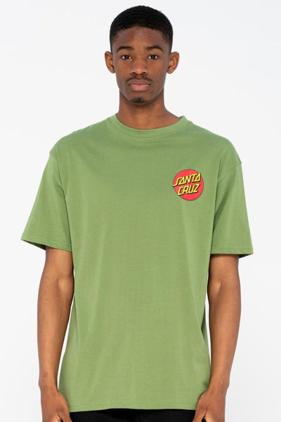 Santa Cruz T-Shirt Classic Dot Chest Dill Green SCA-TEE-67