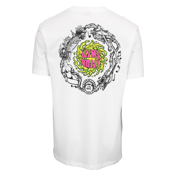 Santa Cruz Slime Balls Lifestyle T-Shirt White SCA-TEE-79