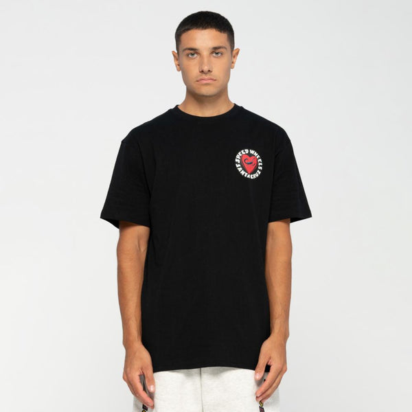 Santa Cruz Speed Wheels Poison Heart T-Shirt Black SCA-TEE-79