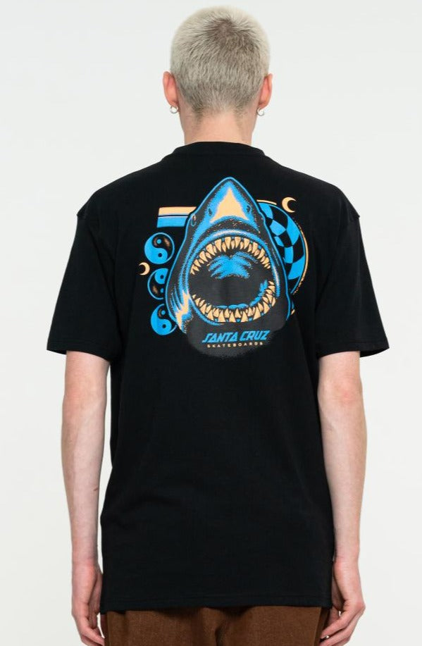 Santa Cruz Shark Trip T-Shirt Black