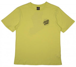 Santa Cruz Womens Exclusive Screaming Hand Tee Washed Lime