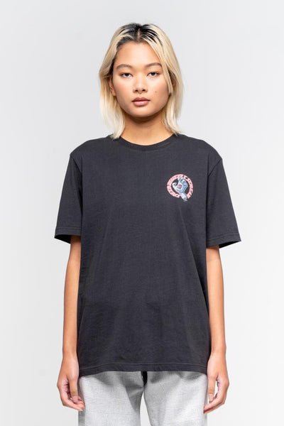 Santa Cruz Womens T-Shirt Vintage Screaming Hand Scream Tee - Black Wash