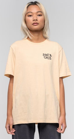Santa Cruz Womens T-Shirt Poppy Hand Sand SCA-WTE-112