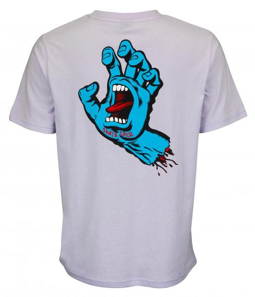 Santa Cruz Women's Screaming Hand Chest Lavender Blue T-shirt