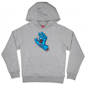 Santa Cruz Kids Hoody Screaming Hand Heather Grey SCA-YHD-029