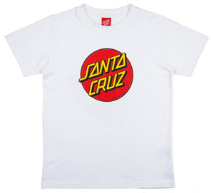 Santa Cruz T-Shirt Classic Dot White Youth SCA-YTE-094