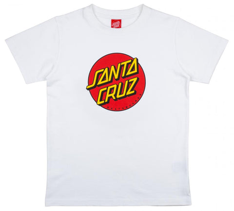 Santa Cruz T-Shirt Classic Dot White Youth SCA-YTE-094