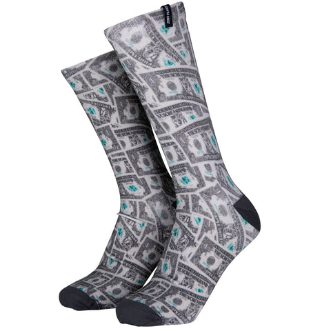 Santa Cruz Socks Mako Dollar Bills Adult UK8-11