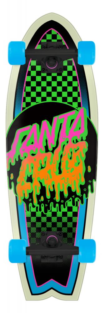 Santa Cruz skateboard complete Rad Dot Shark Green 27.7" SCR-COM-0304