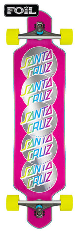 Santa Cruz Longboard Complete Classic Dot Stack Drop Thru Multi 41"