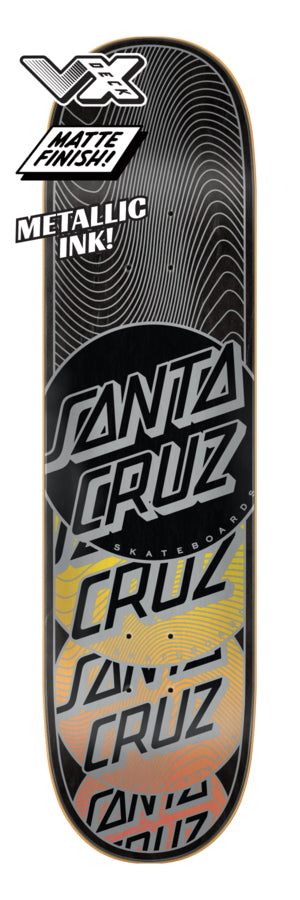 Santa Cruz Skateboard VX Deck Transcend Stack VX Back 8" SCR-SKD-2397