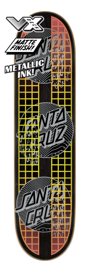 Santa Cruz Skateboard VX Deck Transcend Dots VX Back 7.75" SCR-SKD-2398