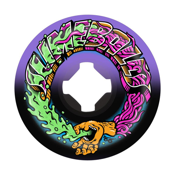 Santa Cruz - Slime Balls Skateboard Wheels (pack of 4) - Greetings Speed Balls 99a 53mm SLM-SKW-0102