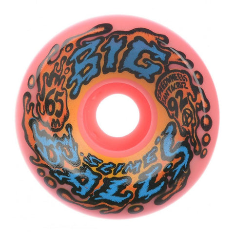 Santa Cruz Big Balls Speedwheels Skateboard Wheels (pack of 4) Reissue 92a Pink 22222709